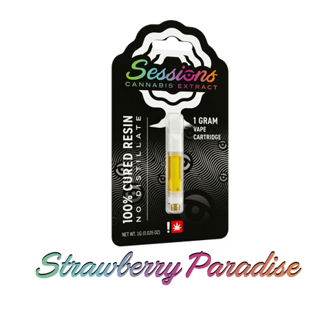 CURED RESIN CARTRIDGE | STRAWBERRY PARADISE | SATIVA | 1 GRAM | 510 THREAD