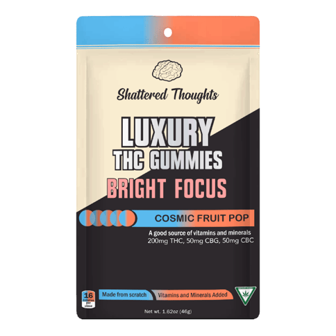 Cosmic Fruit Pop 200mg (50mg CBG + 50mg CBC) Focus Gummies | Shattered Thoughts