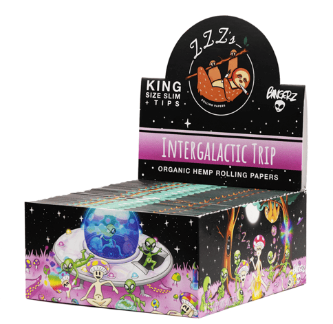 ZZZ's Rolling Papers + Tips - King Size Slim - Intergalactic Trip