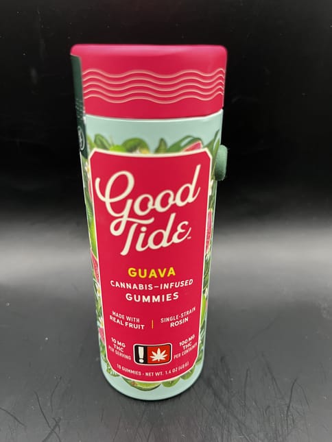Good Tide | 100mg | Guava (Hybrid) Rosin Gummies | 10pk