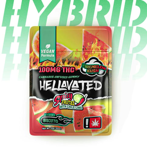 Hellavated Gummies | Firemelon Kush 100mg