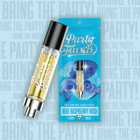 Blue Raspberry Rush 1g 510 Vape Cart
