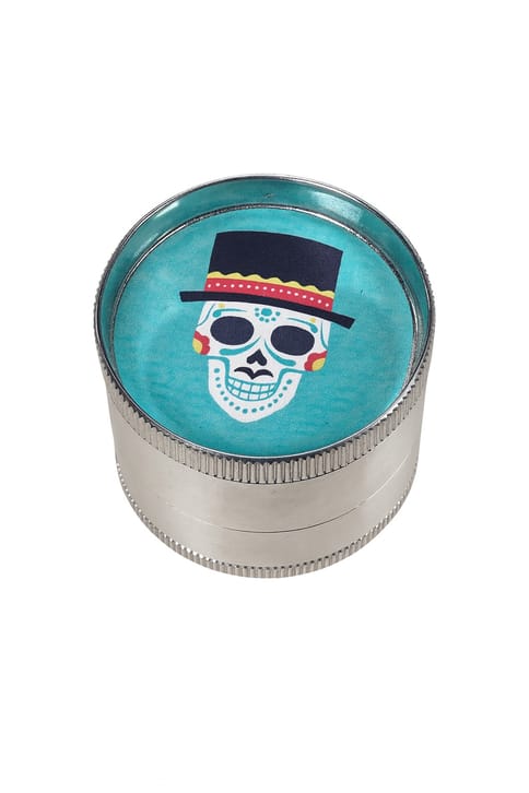 Small Metal Grinders - Candy Skull