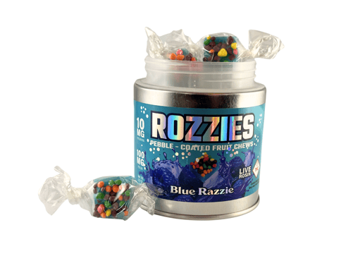 Blue Razzie 100mg Solventless Chews