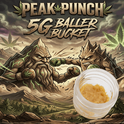 Live Rosin Baller Bucket - Peak Punch - Indica Dom