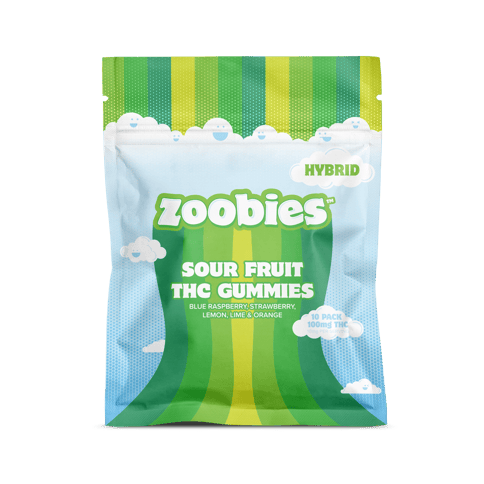 Hybrid Sour Fruit Gummies (10pk/100mg)