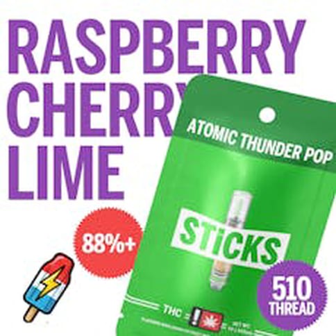 Atomic Thunder Pop 1G Cartridge (Sticks)