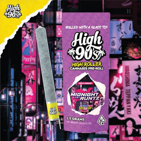 High 90's | Midnight Runtz | Preroll | Indica-Hybrid | 1.5g