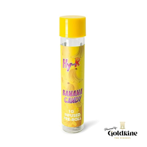 Hy-R - Banana Candy - 1 Pack Preroll Case (1g) Infused