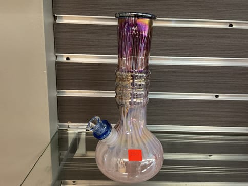 Pink 4 Ring Melon Bong