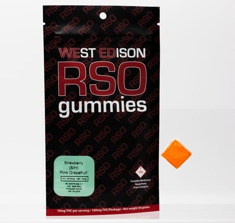 Strawberry RSO 100mg Gummy (S)