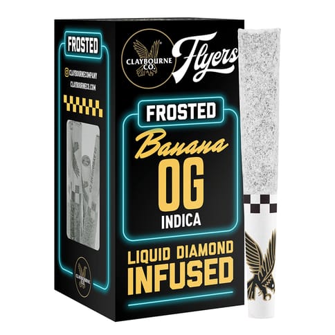 Banana OG - 2.5G - Flyers Frosted Liquid Diamond Pre Roll Pack