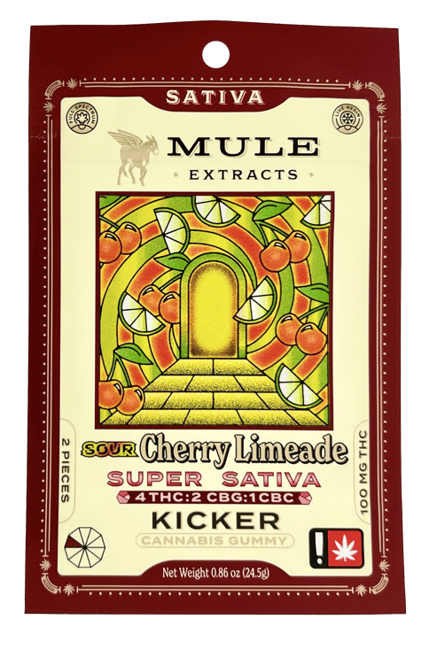 Mule Kicker Gummies | Sour Cherry Limeade 100mg
