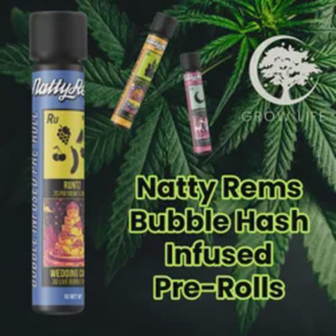 Natty Bubble Hash Pre-Roll Peach Marachino x Honey Banana 1g (REC)