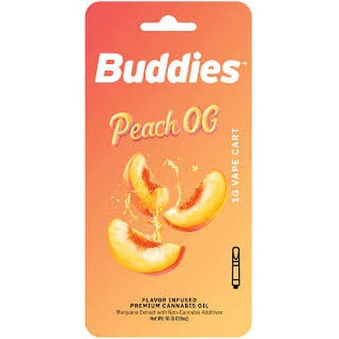 Peach OG 1g Flavored Cartridge (Buddies)