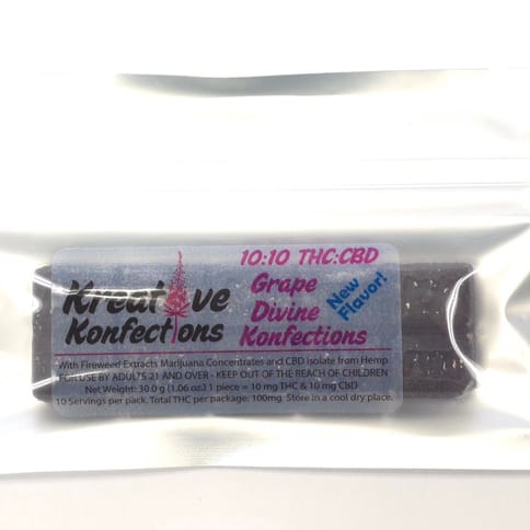 Raspberry 1:1 (100mg) Indica Divine Hard Candies 10pk by Kreative Konfections *BLOWOUT Sale* Final Price*