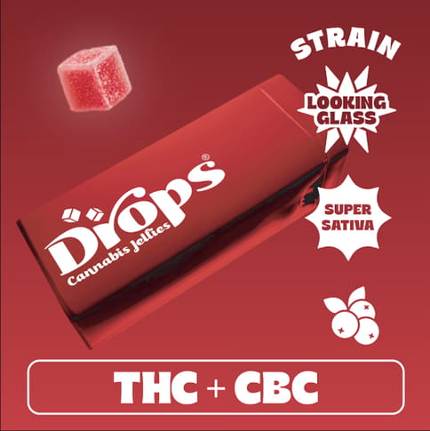 Cranberry (Looking Glass) | THC:CBC | 100mg | 20pk Rosin Infused Jellies