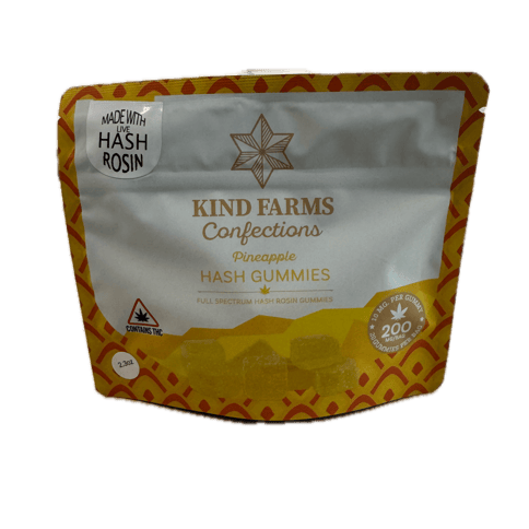 Kind Farms - Hash Gummies - Pineapple - 200MG