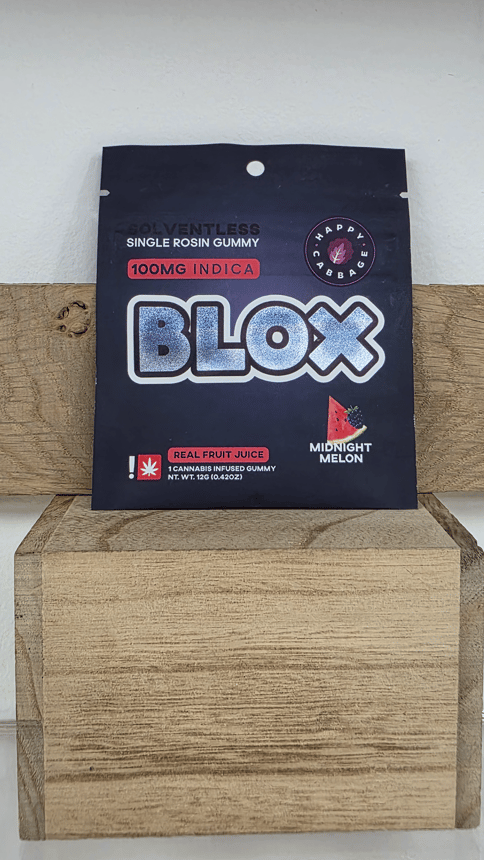 Happy Cabbage | 100MG | Midnight Melon BLOX Single Rosin Gummy