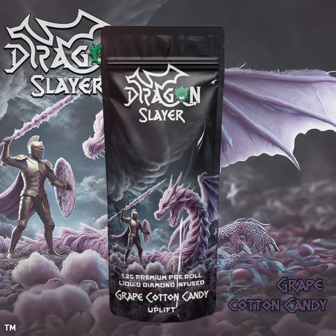 DRAGON SLAYER- GRAPE COTTON CANDY - 1.2 G