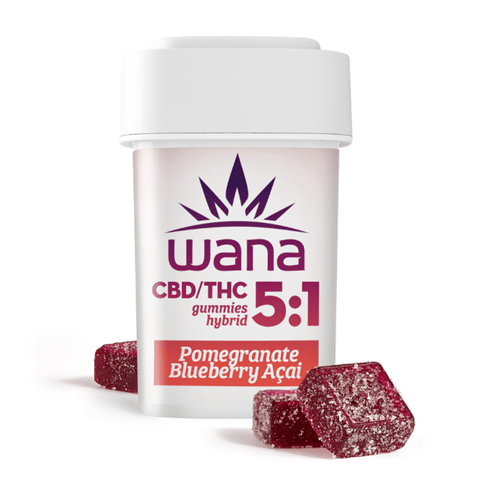 CBD/THC Gummies | 20pk | Hybrid | Pomegranate Blueberry Acai