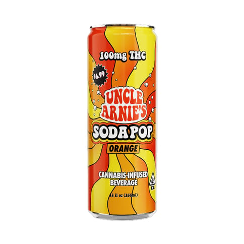 Uncle Arnies | Orange Soda Pop | 100mg Infused Orange Soda
