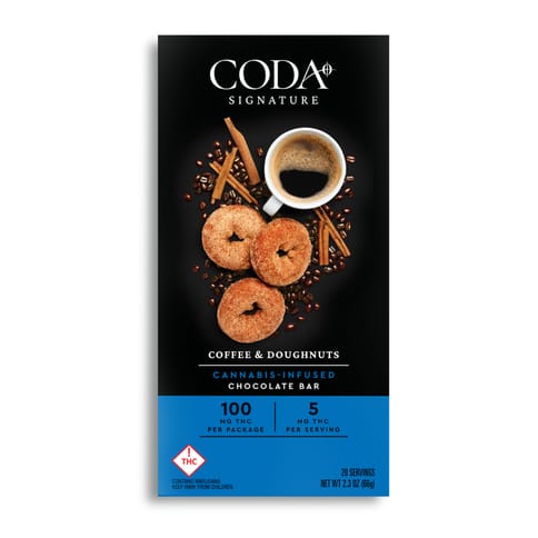 Coda Bars | Coffee & Doughnuts | 100mg