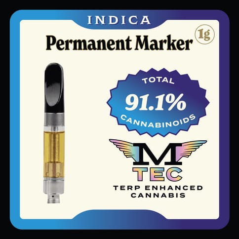 Mule Extracts: 1g 510 Cart - Permanent Marker (Indica)
