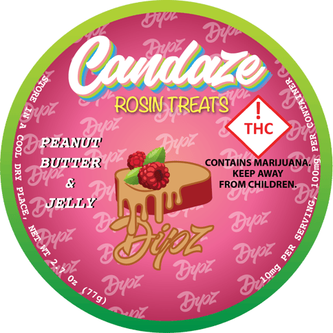 Candaze Dipz- Peanut Butter & Rapsberry Jelly 100mg