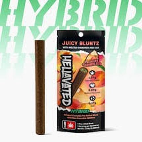 Peach Cobbler 2.5G Infused Juicy Bluntz (Hellavated)