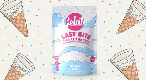 Gelato Birthday Cake Last Bite Cones 200mg