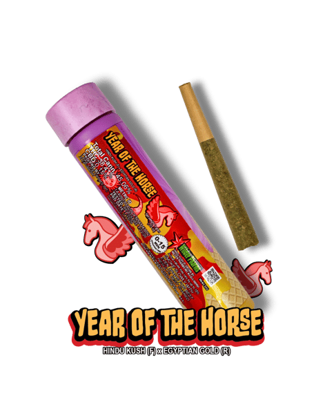 Year of the Horse 1g Rosin Infused Pre-Roll | Ice Kream Hash Co.