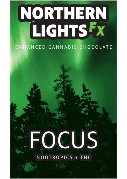NORTHERN LIGHTS | FOCUS THC : NOOTROPICS BAR | CHOCOLATE | 200MG