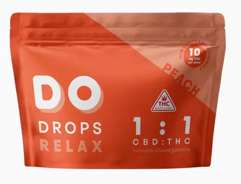 Do Drops | Gummies | - Peach | 1:1 | CBD:THC | 10mg x 10