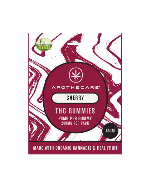 Apothecare Certified Organic Sour Cherry Gummies