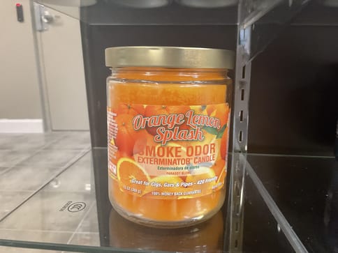 Orange lemon splash candle