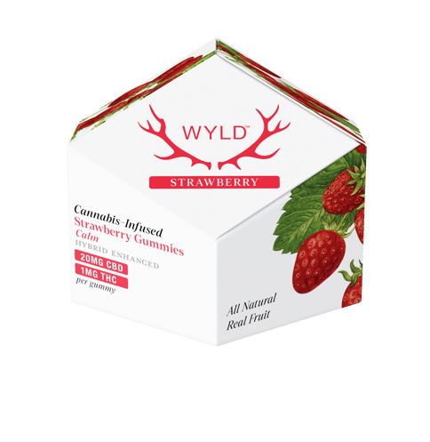 Wyld | Gummies | Strawberry | Hybrid 10mg THC 200mg CBD