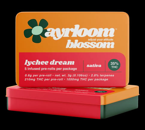 Ayrloom | Lychee Dream | Infused Preroll 5pk | 3g
