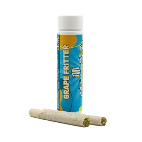 DIAMONDS + LIVE RESIN INFUSED PRE-ROLLS | GRAPE FRITTER | HYBRID | 0.75 GRAMS | X2