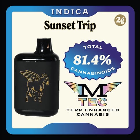 Sunset Trip 2G Cured Resin Dank Tank (Mule)