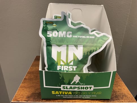 Mn First Slapshot Prickly Pear Sativa Gummies