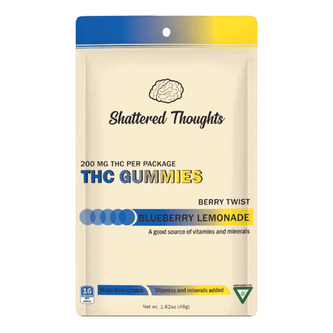 Blueberry Lemonade 200mg Gummies | Shattered Thoughts