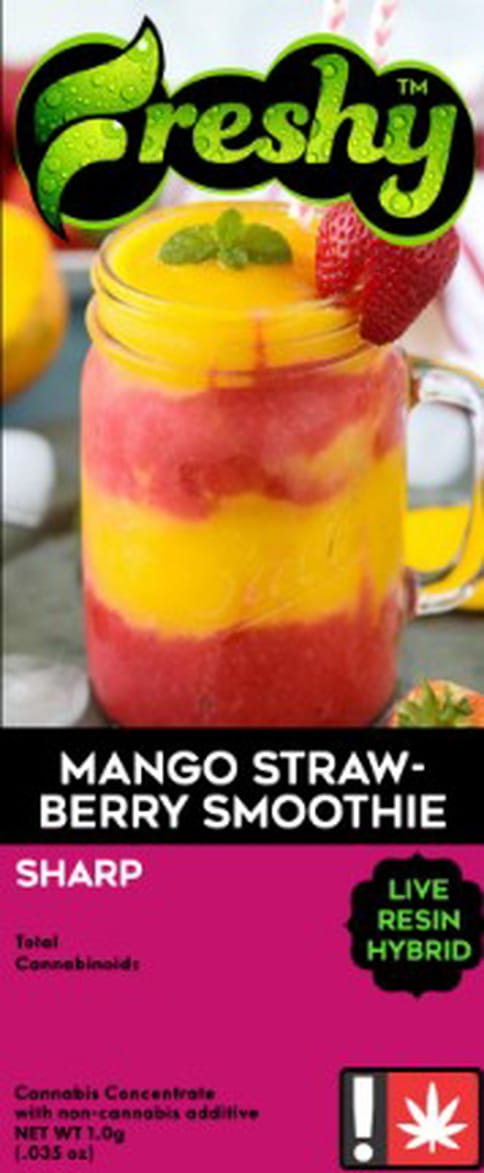 Freshy | Mango Strawberry Smoothie| 1G | Flavored Live Resin | Cartridge