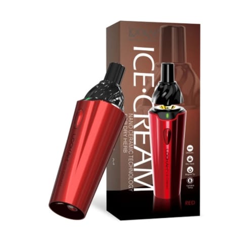 Lookah Ice Cream Dry Herb Vaporizer - Red