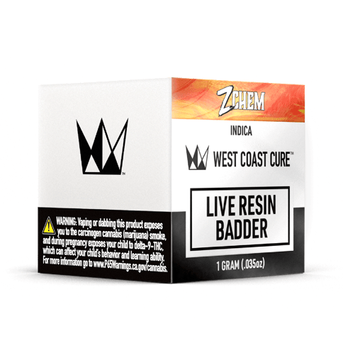 WEST COAST CURE - LIVE RESIN BADDER - Z CHEM - 1G
