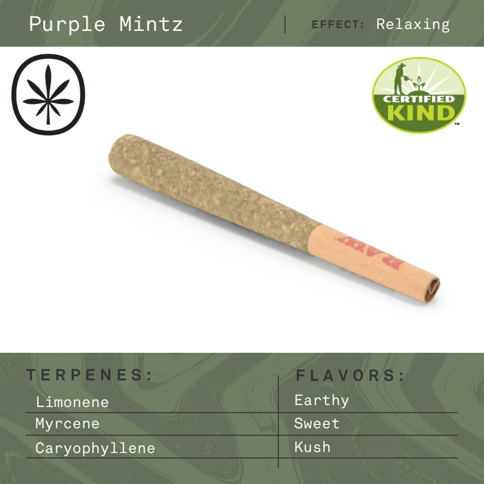 Apothecare Certified Organic Purple Mintz Pre-Roll 1g