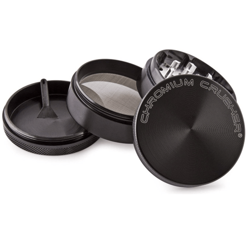 Chromium Crusher 4pc Aluminum Grinder 40mm | Black
