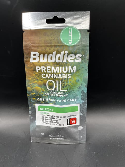 Buddies | Gelato 41 (Hybrid) Distillate Cartridge | 1g