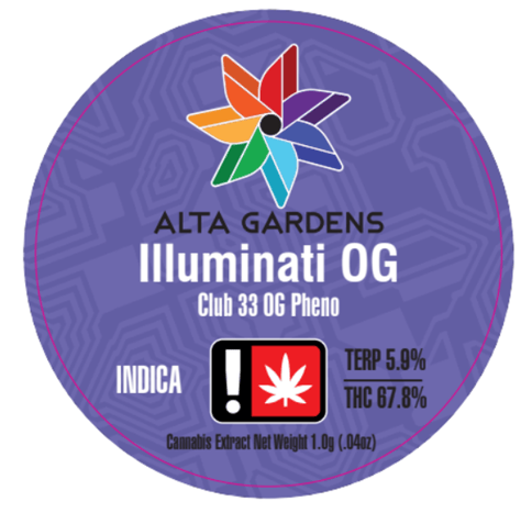 Illemonati 1g Cured Resin Dab (Alta Gardens)