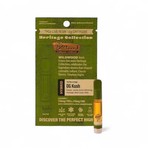 Wildwood 1g Cartridge - OG Kush- Hybrid